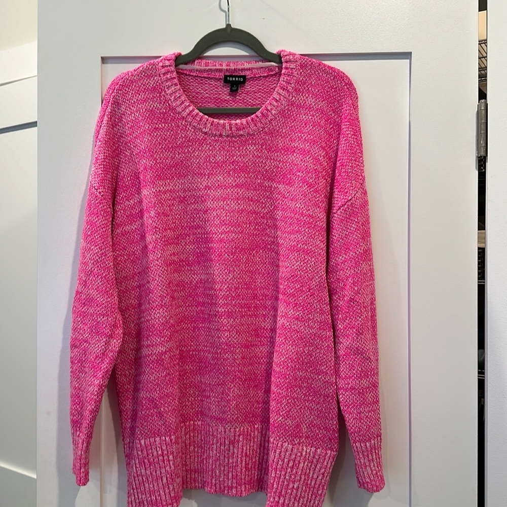 Torrid Neon Pink Hot Pink Sweater